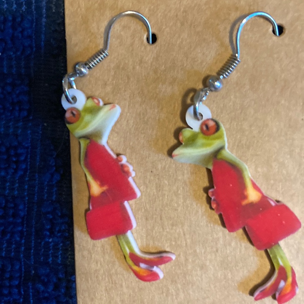 Fancy Frog Earrings